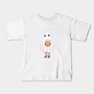Ghost Trick or Treating Kids T-Shirt